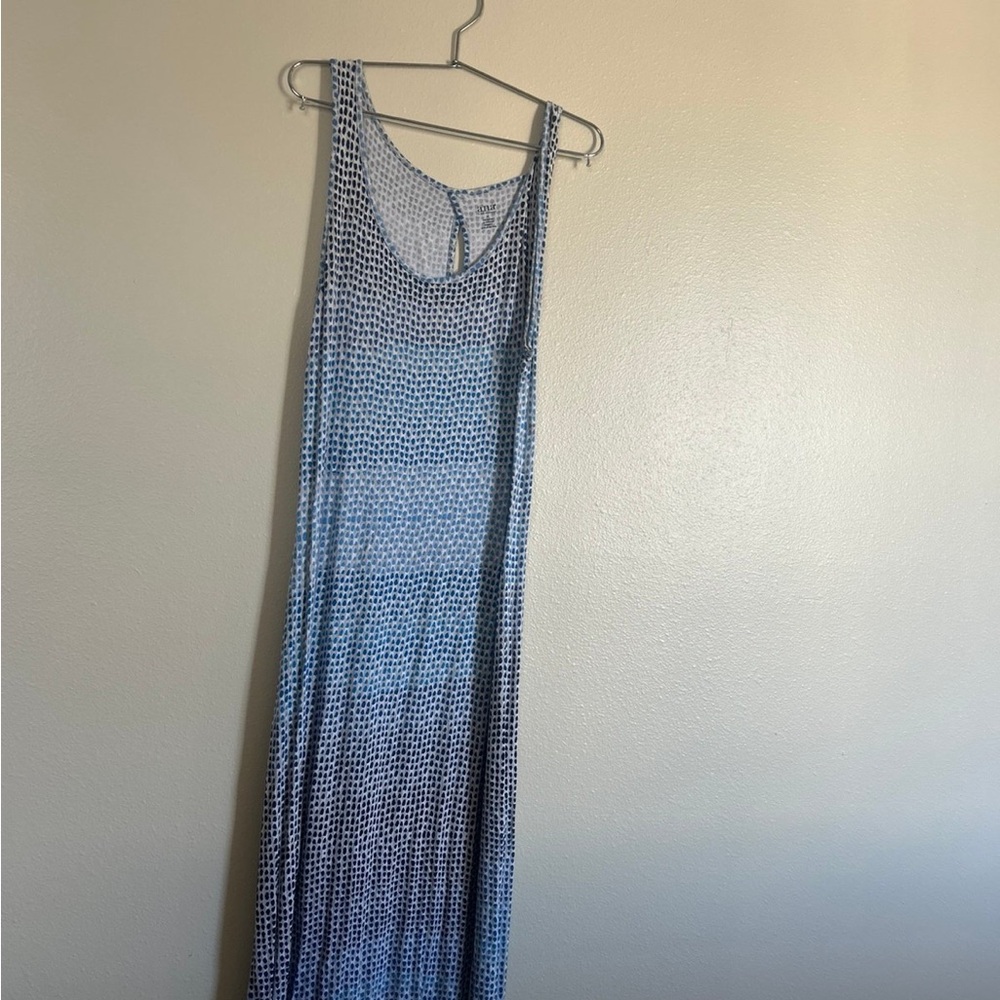 a.n.a Blue and White Maxi Dress